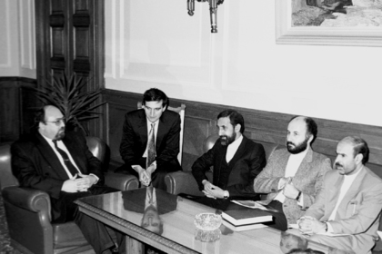 Среща на председателят на НС Александър Йорданов с външния министър на Иран Али Акбар Велаяти